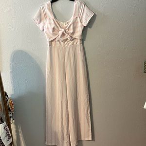 Gianni Bini Pink & White Jumpsuit